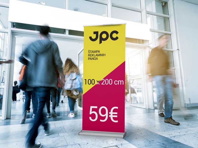 Roll up banner 100x200cm